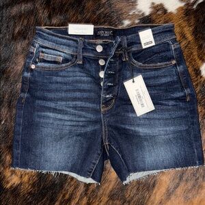 Judy Blue Blue Jean Shorts with Raw Hem